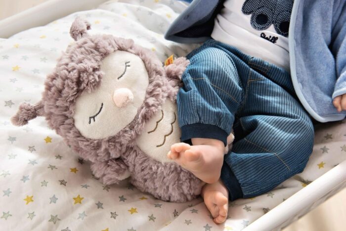 Steiff Kuscheltier Ollie Eule, Süßes Stofftier, Jungen, Mädchen & Babys ab 0 Monaten, Friends, Plüschti Beige – Bild 2